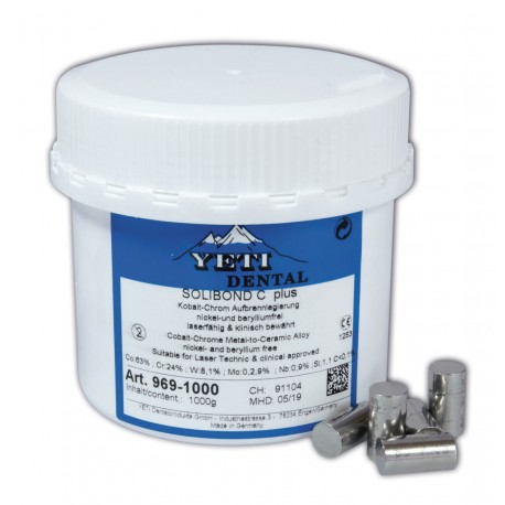 Metal Cromo-Cobalto Para Cerámica Solibond C Plus Yeti 1000 g