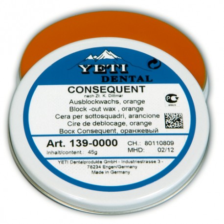 Consequent Cera Para El Bloqueado Naranja 45 gr